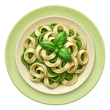 green pesto pasta sticker