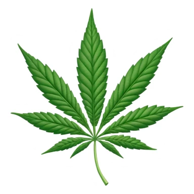 Cannabis leaf with rotation design on our sticker
