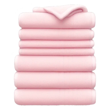 Light pink stacked towels sticker