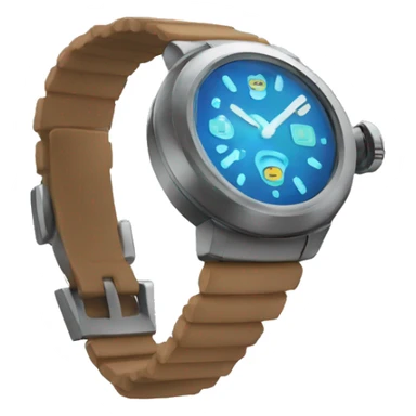 an emji showing a watch with a vibration symbol sticker