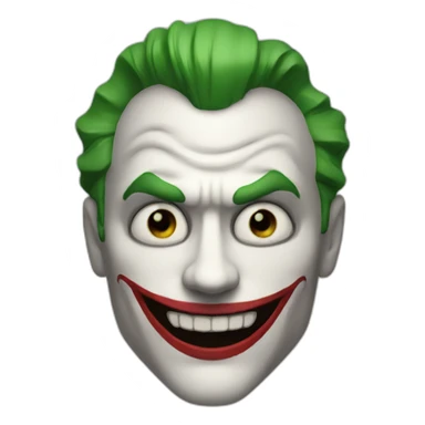 Joker from Batman face sticker