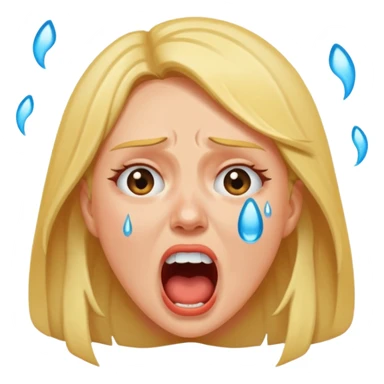 woman screaming sticker