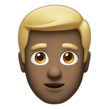 A man with a button on the nose sticker