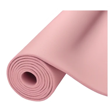 light pink rolled yoga mat  sticker