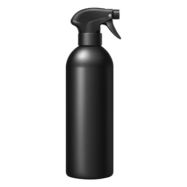 black bottle of hair spray sticker