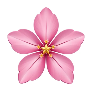 sakura flower with star accents sticker