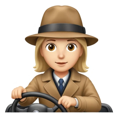 A hourse while driving  sticker