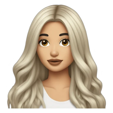 kylie jenner with long hair sticker