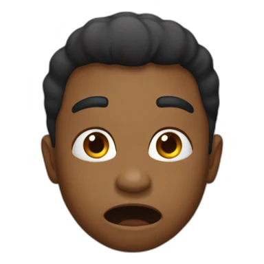 Shocked black meme sticker