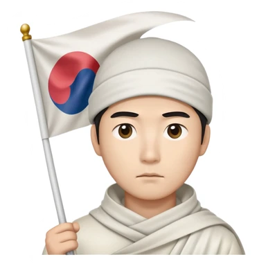 Korean declaring truce sticker