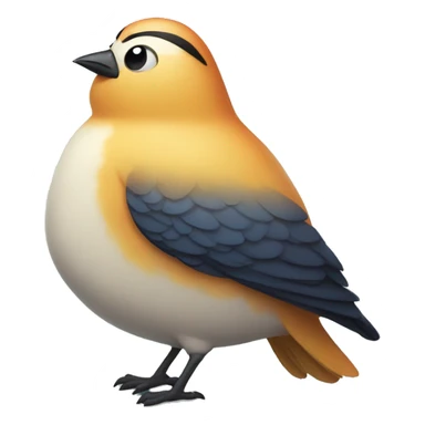 Super fat bird  sticker
