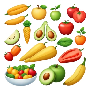 Healthy food sticker