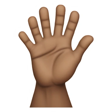 Orange hands in praise sticker