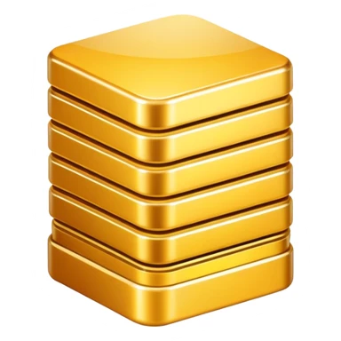 Golden stack sticker