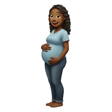 Happy pregnant genetic sticker