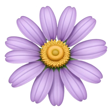 pastel lilac daisy flower sticker