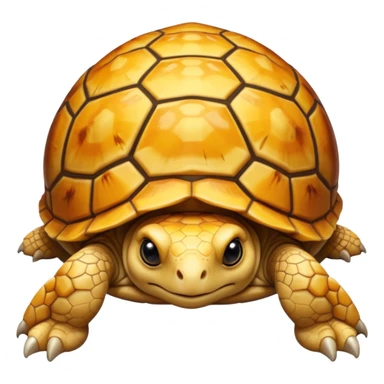 A young yellow tortoise sticker