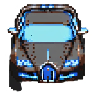 Bugatti car pixel art sticker