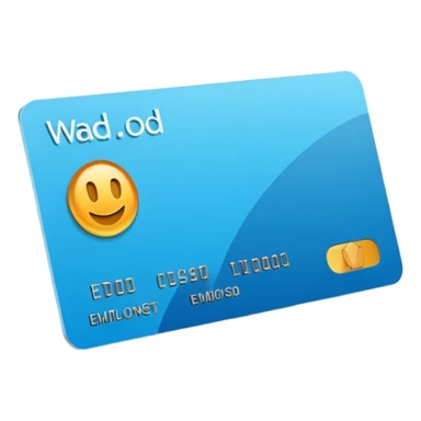 3D corporate card where #FF3D00 is the main visual element, with simple ‘WAD’ text and no other markings (no digits, no logos, no chip). Minimal, modern, high-end. sticker