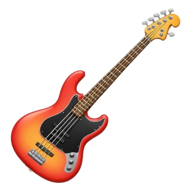 curved bass  sticker