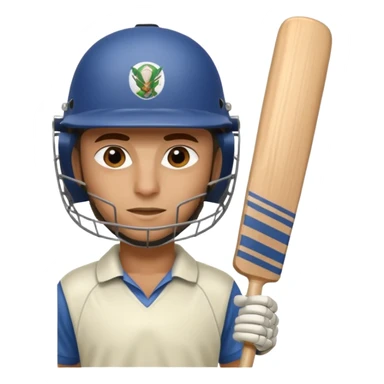 cricket batsman sticker