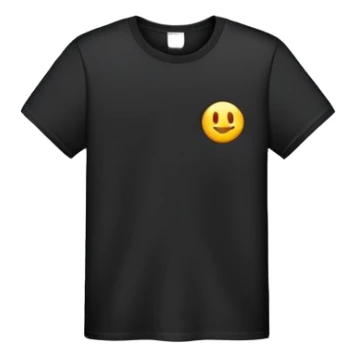 black short sleeve Tshirt sticker