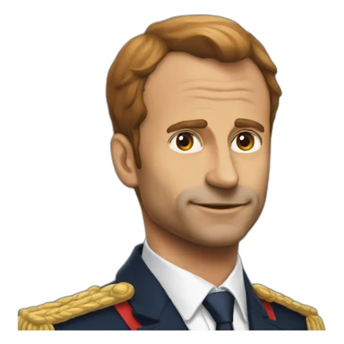 Renard sur macron sticker