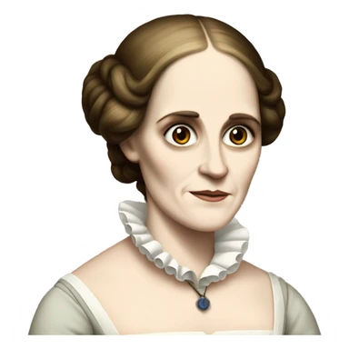 Mary Shelley, author of Frankenstein, beginning of the 19th century sticker