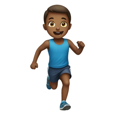 Children running  sticker