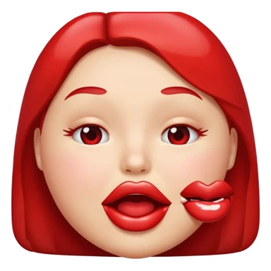 sexy lip bite sticker