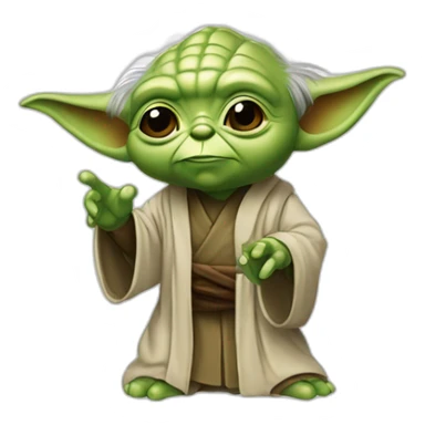 Yoda qui a le pouce levé sticker