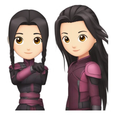 Nezuko et kanao sticker