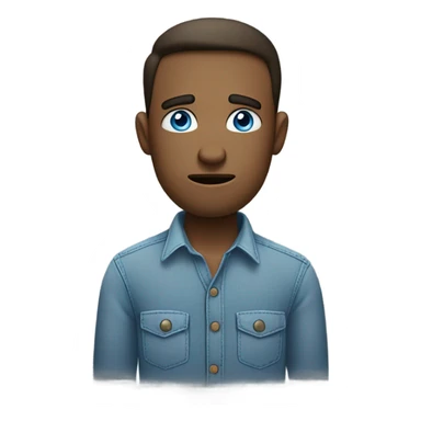 Blue eyed guy who works hard but is still a loser sticker