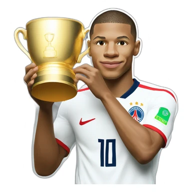 Kylian Mbappe Word cup sticker