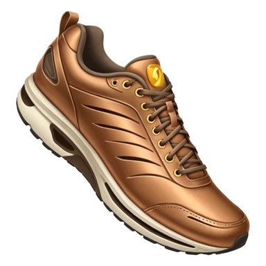 A running shoe that says "Bronze" sticker