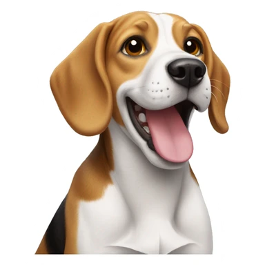 happy beagle sticker