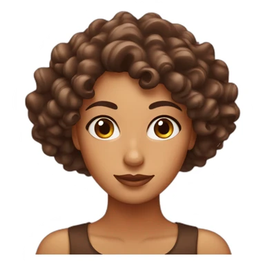 woman with chocolate curls in egypt sticker