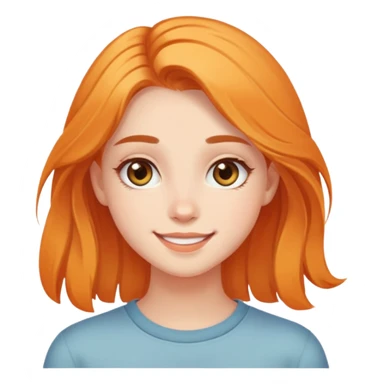 girl with clear skin, bright eyes, healthy hair, warm confident smile, soft girl aesthetic sticker