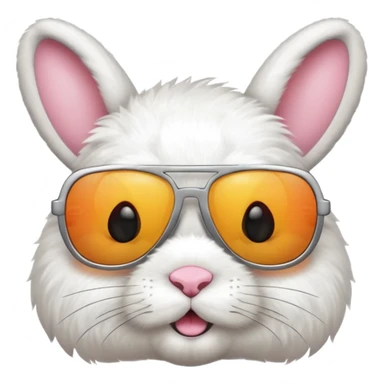 Bunny with sun glasses  sticker