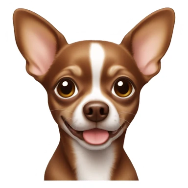 Chihuahua chocolate color sticker