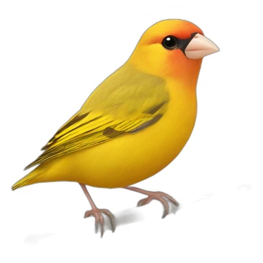 Saffron finch sticker