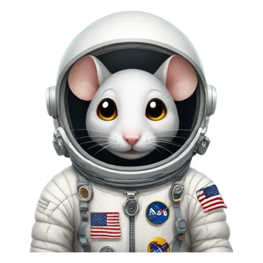 mouse in spacesuit with no national flags sticker