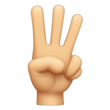 Thumb up, five fingers sticker
