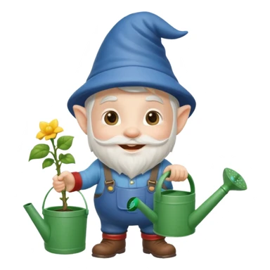 gnome with watercan sticker