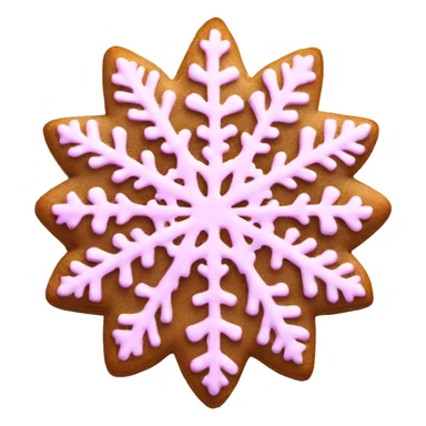 pink snowflake cookie  sticker