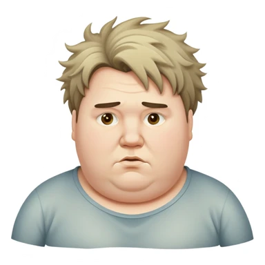 Fat ugly man sticker