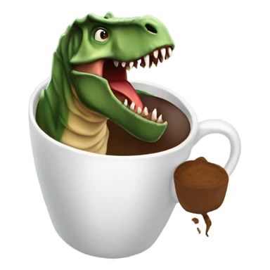Tyrannosaurus in a cup sticker