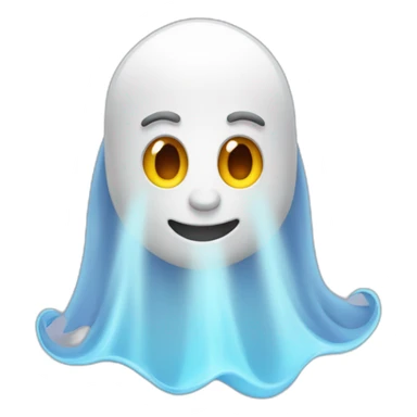Genie shaped like a ghost  sticker