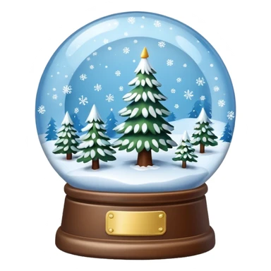 snow globe winter sticker