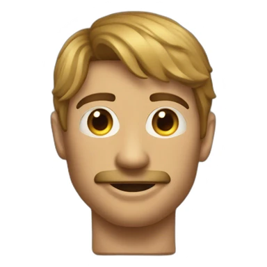 muscular french in string sticker